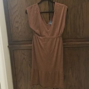 Silk cashmere knit dress
